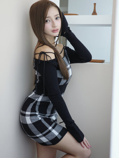 String core mini dress